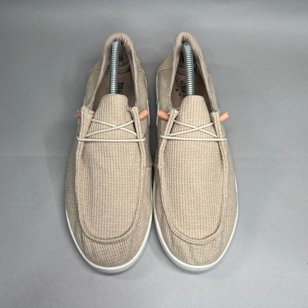True Religion Women's Size 10 Zaira Woven Drawcord Slip On Shoes - Picture 3 of 11